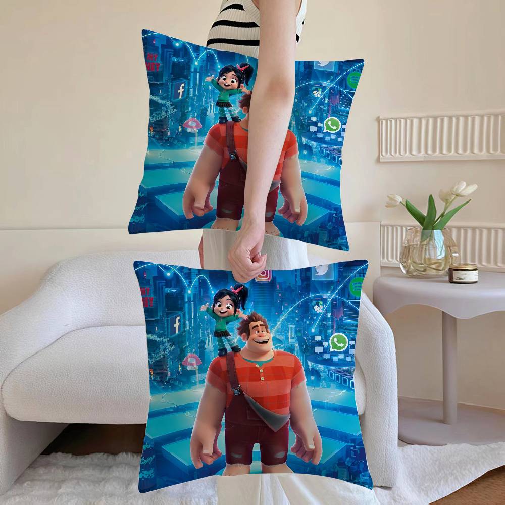 W-wreck-It R-ralph Kissenbezug Milbendicht Verdeckter Reißverschluss Sofa Bett