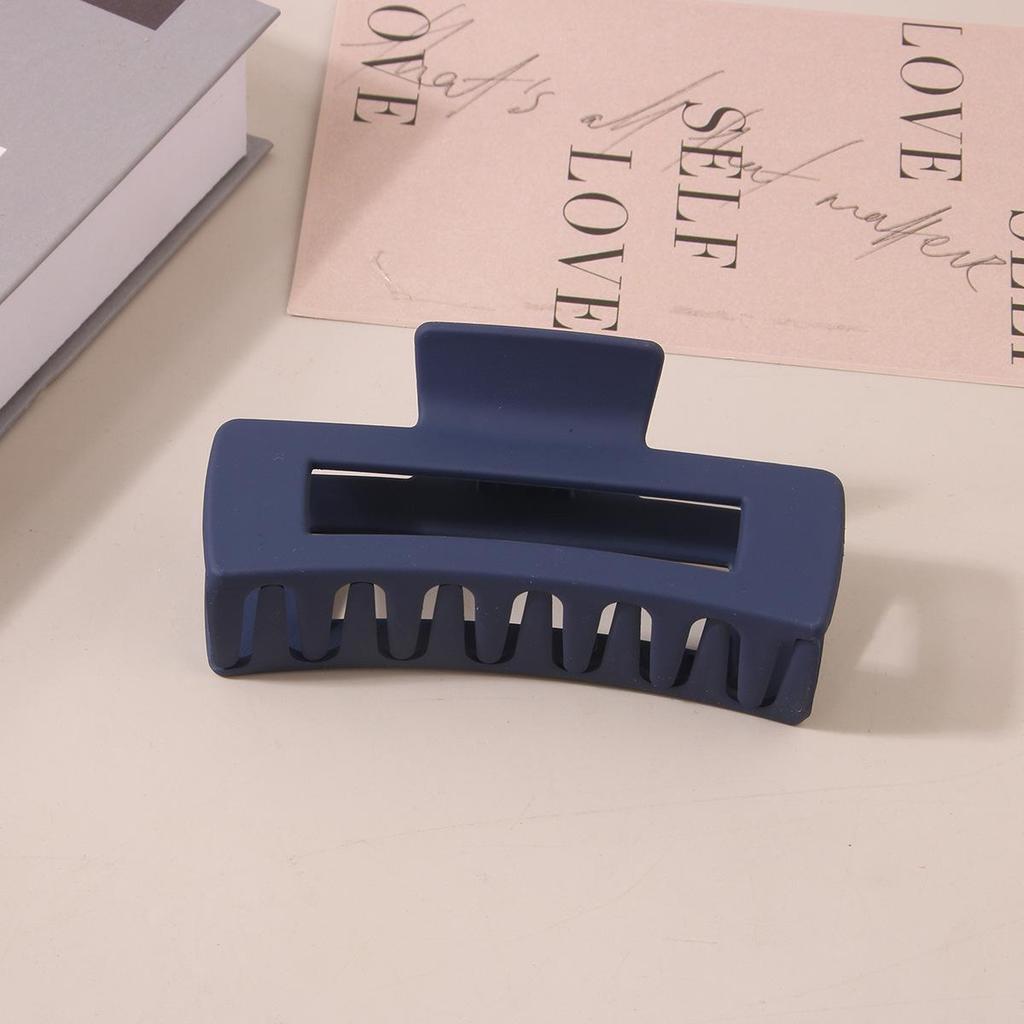 8.5CM x 10.5CM Rectangular Matte PS Hair Clip - Simple Shark Hair Accessory