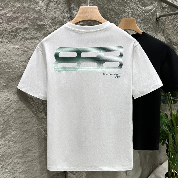 Новая летняя мужская футболка с коротким рукавом, американская модная, с принтом, тонкая, короткая футболка, топ M