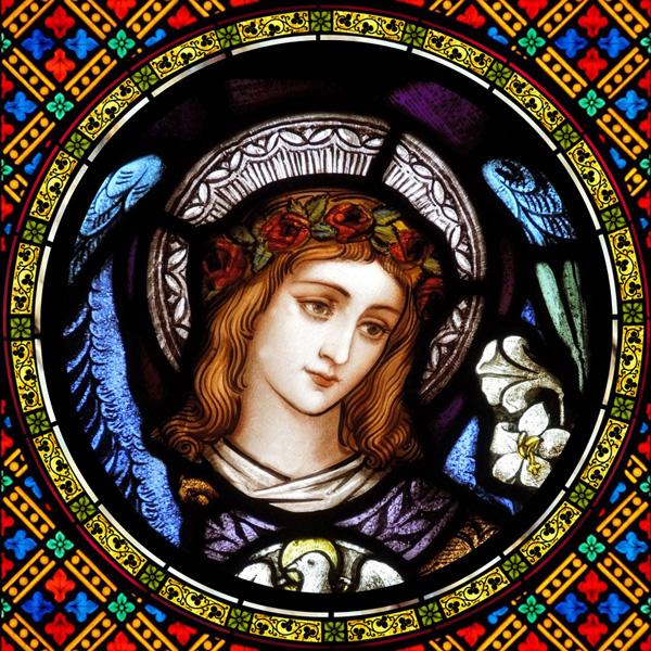 

Stained Glass Window Film Static Cling Custom Frosted Religious Jesus Mary Angels Stickers for Church & Home Decor Window (as the picture,30X30cm)