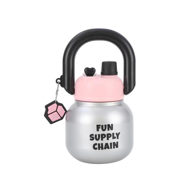 Shangqi Portable Insulated Dual-Drink Water Bottle with Handle