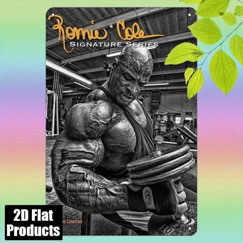 Fitness Motivation Metallblechschild Gewichtheben Fitness Poster Man Cave Garage Heimwanddekor 8x12 Zoll