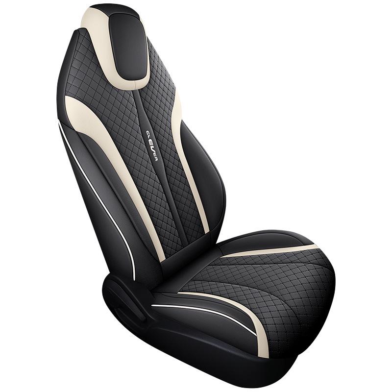 YH Sports Full Leather Car Seat Cushion for Cowin - All Seasons Cover & Stylish Protection