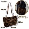 APOSITV Women's Leopard Print Tote Bag with Fur, Shoulder Bag