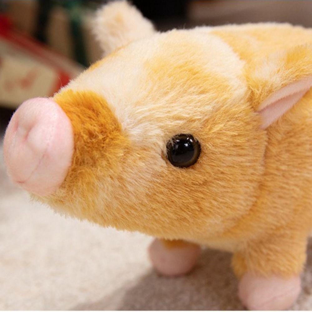 Fluffy Plush Piggy Doll Soft Stuffed Animals Plush Kawaii Piggy Plush Toy  Decoration