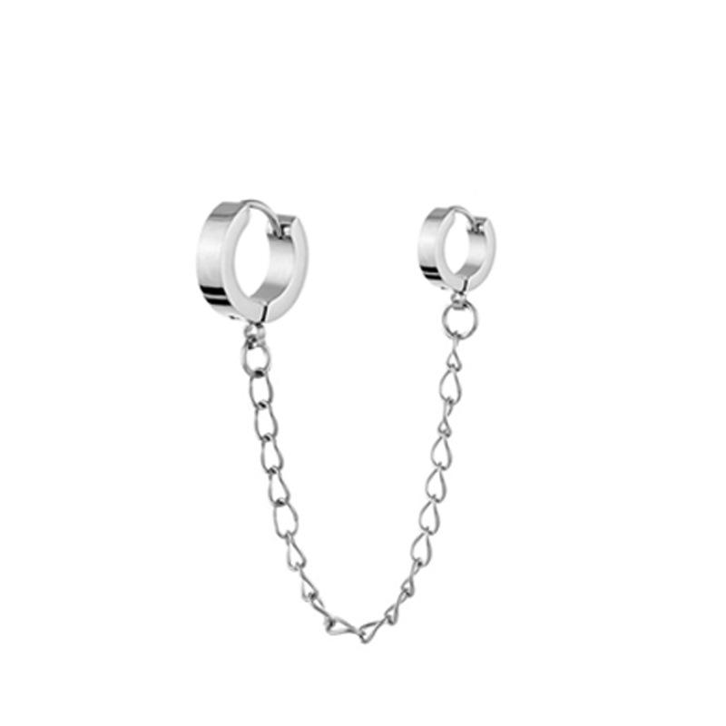 Stainless Steel Earrings Cross Shelf Chain Earrings Stainless Steel Pointed Cone Ear Buckle Ear Buckle Ear Jewelry