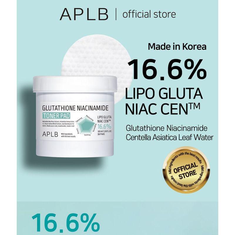 APLB Glutathione Niacinamide Toner Pad
