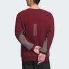 adidas Men's Casual Pullover Long-Sleeve Sweatshirt in Dark Red