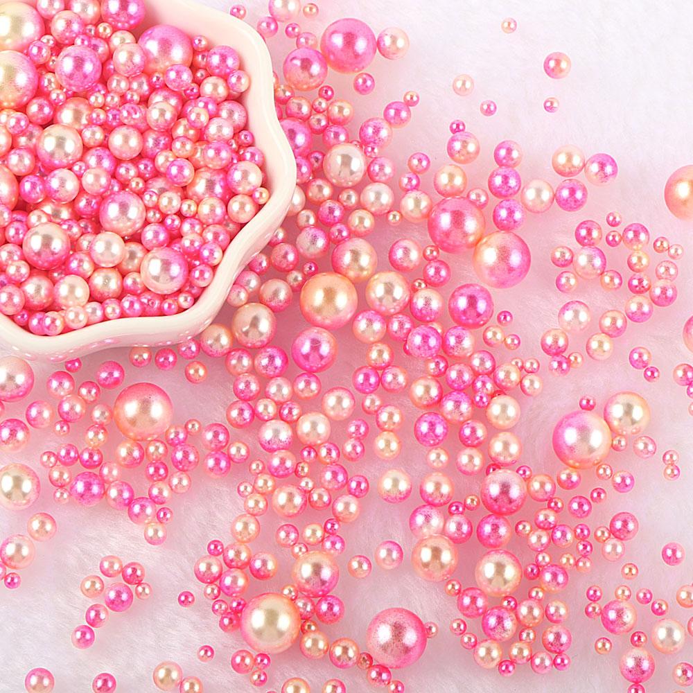 3-10mm 10g No Hole ABS Imitation Pearl Bead Round Plastic Acrylic Spacer Bead for DIY Jewelry Making Findings