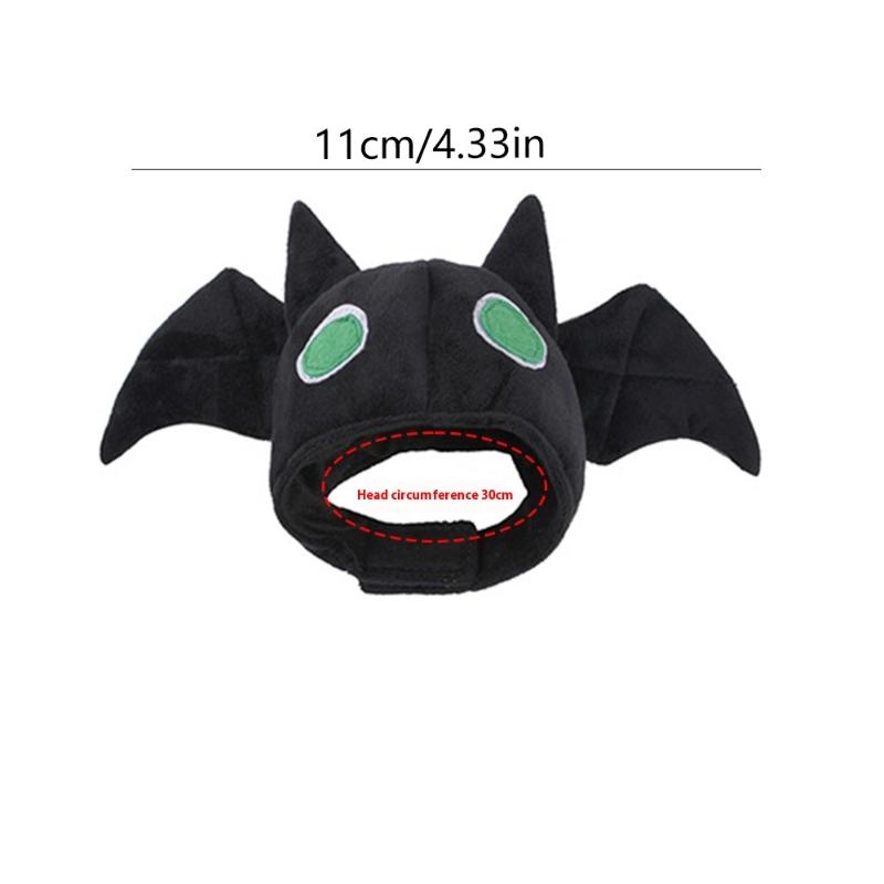 Cute Pet Halloween Dog Cat Costume Originality Small Dogs Cat Cosplay Bat Pumpkin Headgear Hat Cat Headgear Pet Supplies