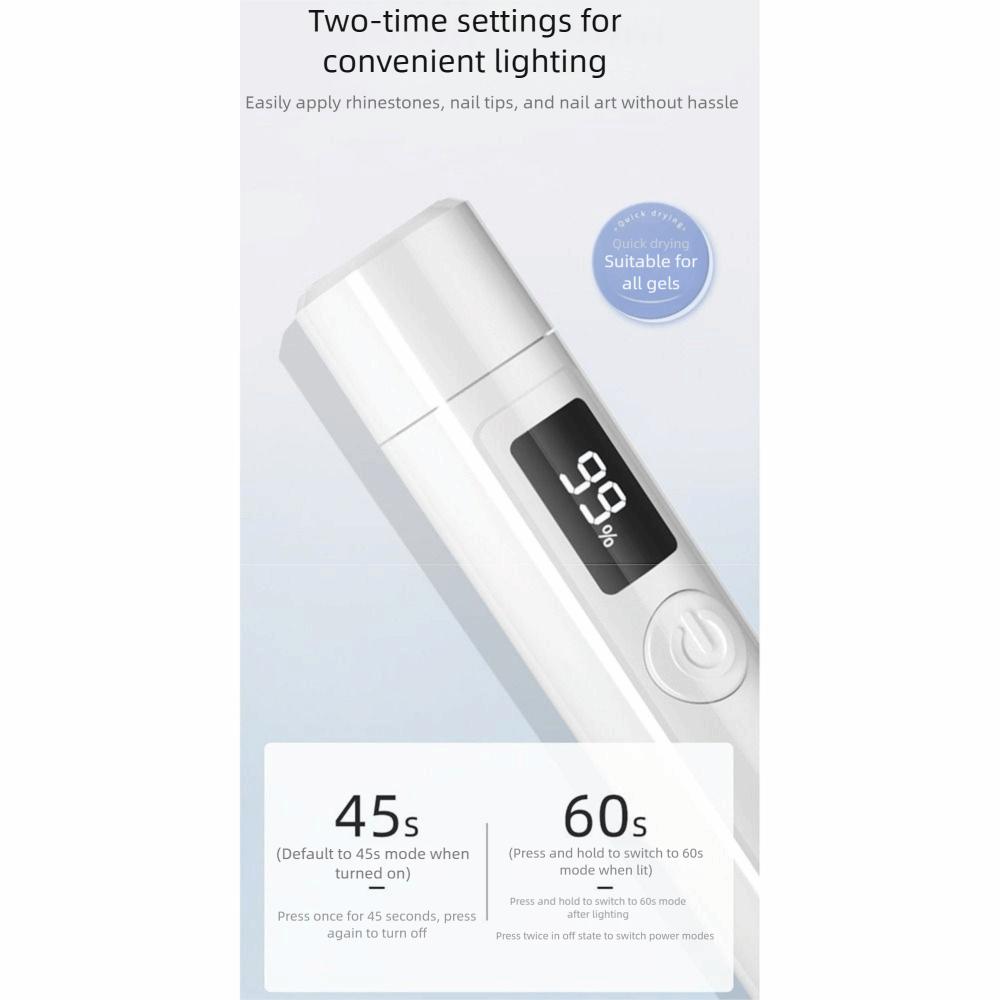 Fast Curing UV LED Nail Lamp 2 Modes Professional Ultraviolet Lamp  Professional Use