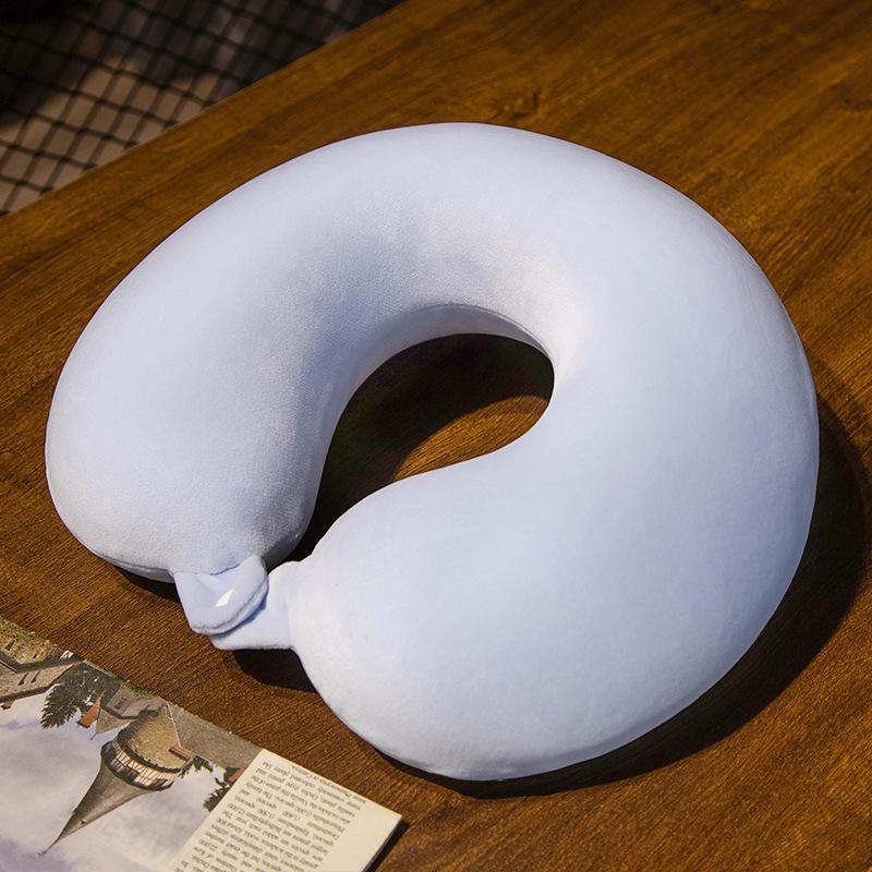 U-shaped Pillow for Neck Protection, Memory Cotton Pillow for Neck Protection, Portable for Office, Travel, Sleep, and More