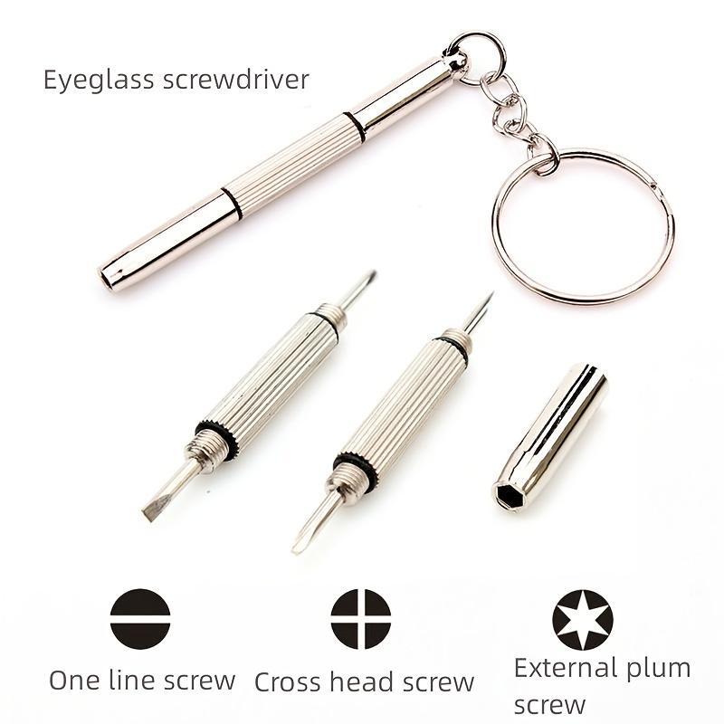 2/4/6Pcs Mini 3 In1 Glasses Screwdriver Eyeglass Optical Portable Eye Glasses Watch Repair Kit Practical Household Hand Tool