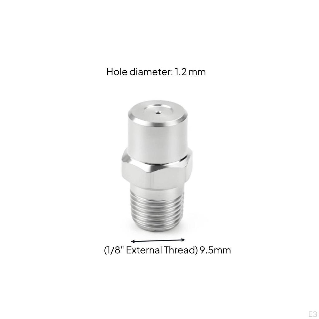 Solid Cone Spray Nozzle Fine Atomization Stainless Steel Aerosolizing Spraying Equipment for
