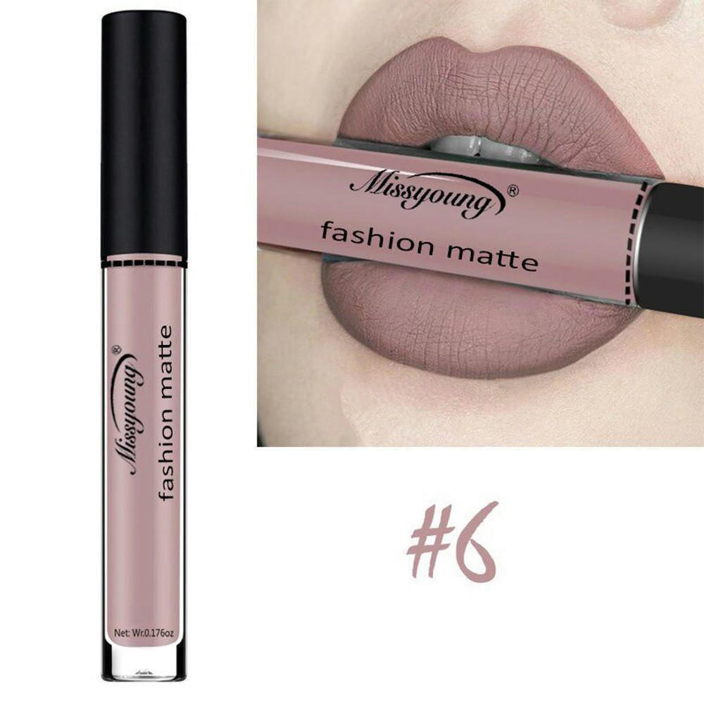 Batom Líquido Hidratante Batom Aveludado Cosmético 8ML