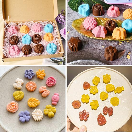 1 Set Cake Mold Silicone Chocolate Mold Heat Resistant Multifunctional Candy And Candle Mold for DIY Baking Kitchen Use