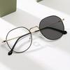 1pcs New Irregular Metal Glasses Frame for Men and Women Both Day and Night Anti-blue Light Photochromic Lenses