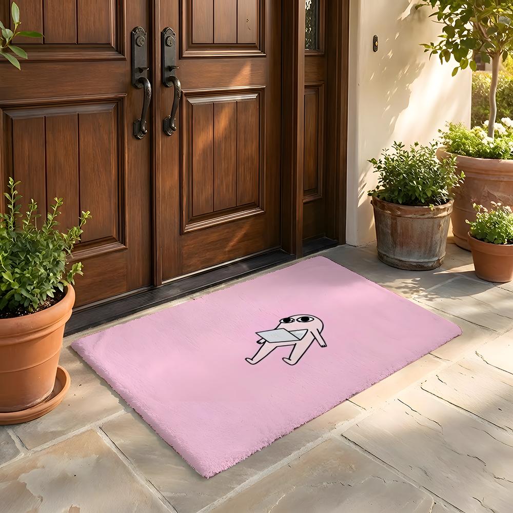 Floor Mat Soft Flannel Rug Non-Slip Absorbent Mat for Bathroom Bedroom Home Decor Anime Cute K-ketnipzS
