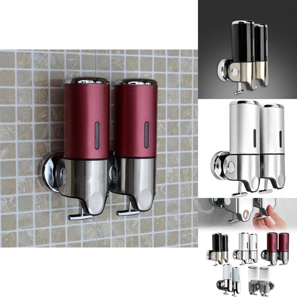 Abs Wall Mount Soap Dispenser With Manual Push For Restroom Hand Hygiene In Hotels