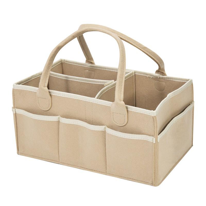 Kaiguang Felt Fabric Diaper Storage Basket for Moms