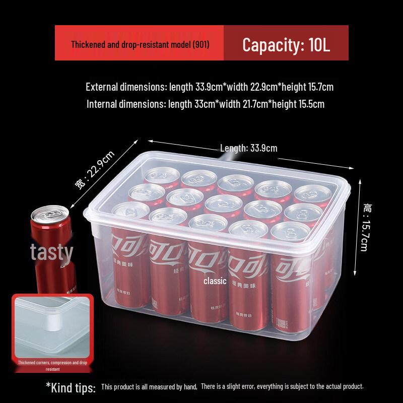 Transparent Plastic Refrigerator Food Storage Container