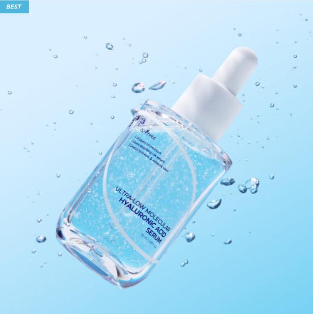 ISNTREE Hyaluronic Acid Water Essence 50ml – Deep Hydration Serum with Low Molecular Hyaluronic Acid