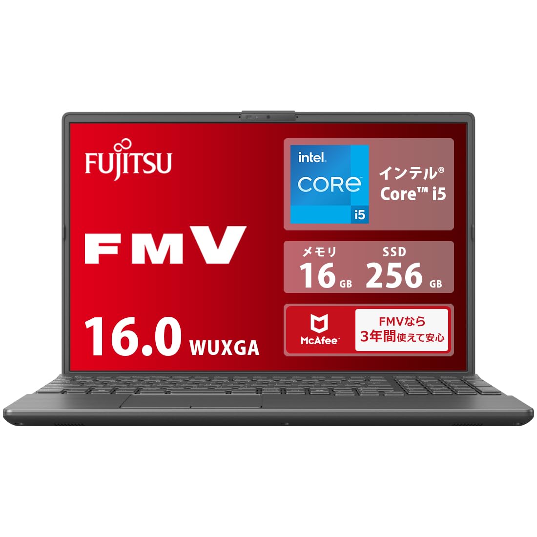 

Fujitsu Laptop FMV LIFEBOOK Multi AH Series WA3/J3 (Win 11/16.0 type/Core i5/16GB/SSD 256GB/Super Drive/No Office) AZ_WA3J3_Z656