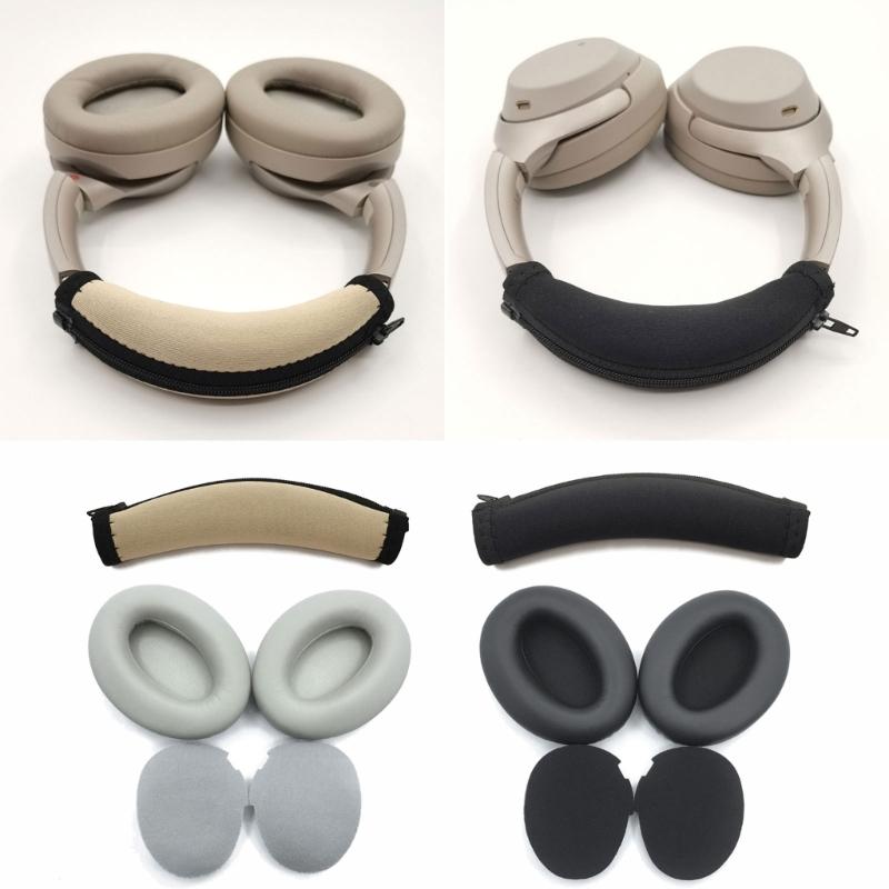 Earpads Pillow Earmuff Ear Pads for WH-1000XM3 Headphone with Buckle Ear Cushions Earpads Headband Protector