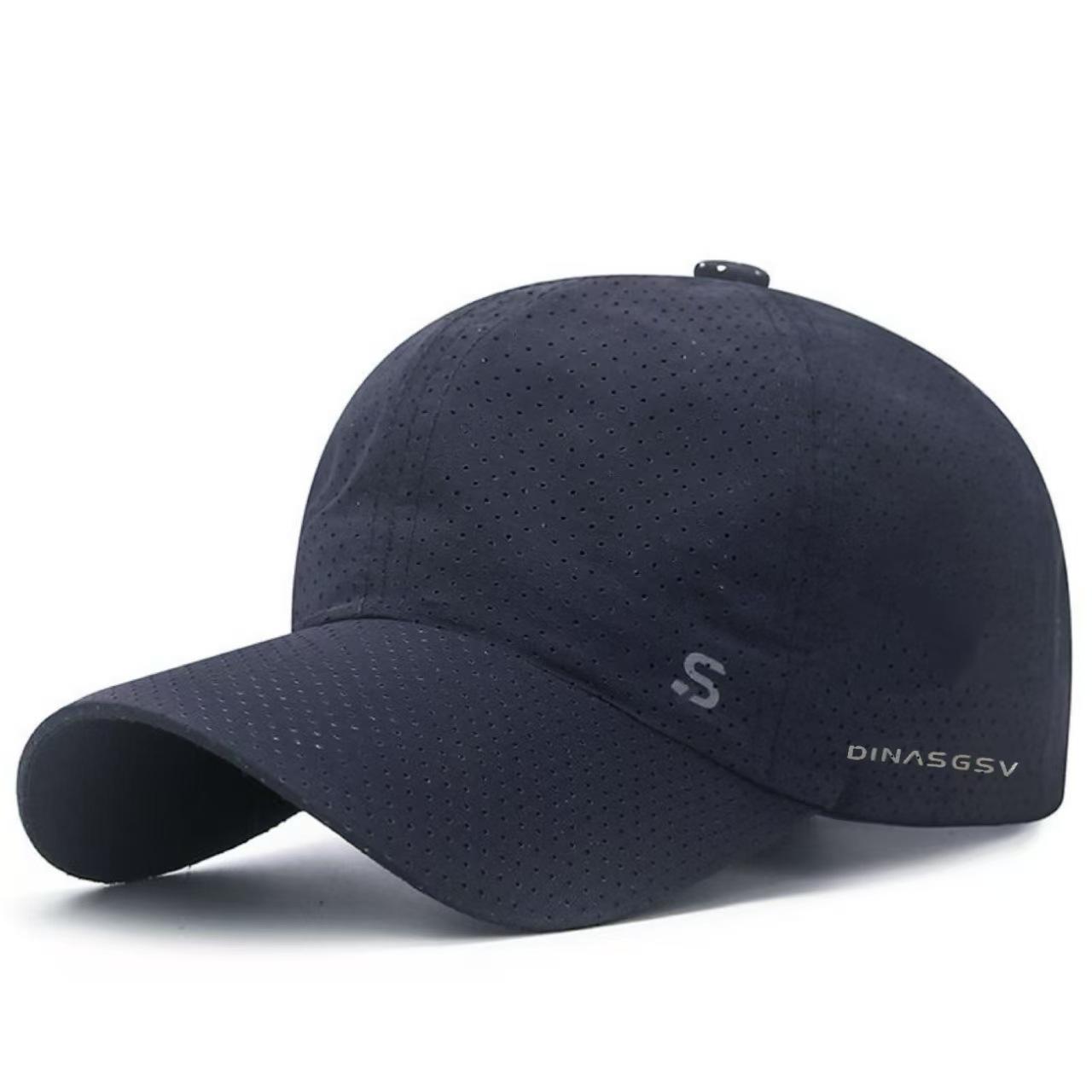 

1 piece of summer quick drying mesh breathable men s and women s duckbill cap, fashionable outdoor sports baseball cap M темно-синий