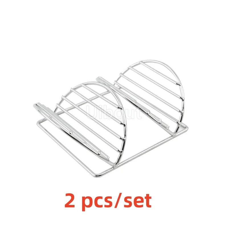 304 Stainless Steel Pancake Stand Mexican Corn Chicken Burrito fry basket pancake Taco Holder rack Stand V Shape Taco Holder