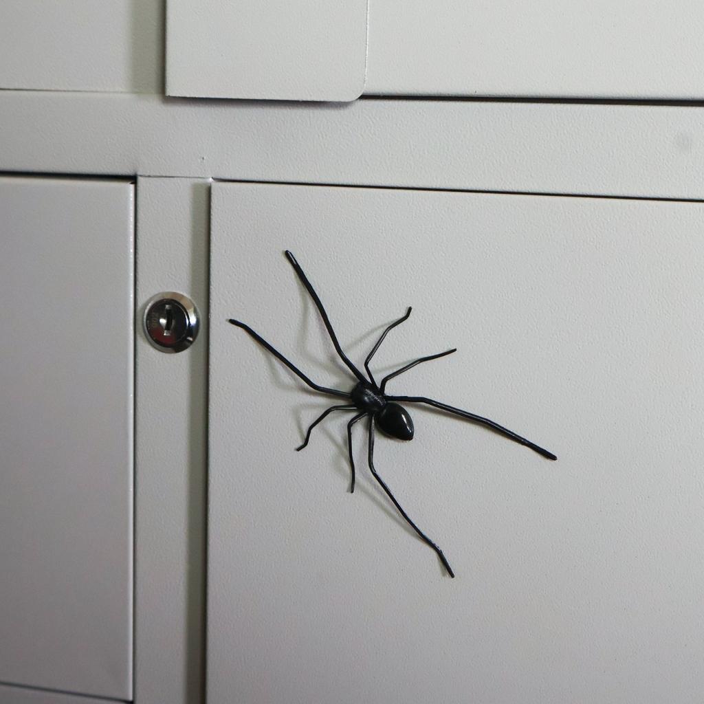Ragno Decorativo in Plastica, Scherzo di Halloween, Ragno Gigante Spaventoso per Scherzi, Ragno Finto per Decorazione Casa, Vetrine e Regalo Scherzoso