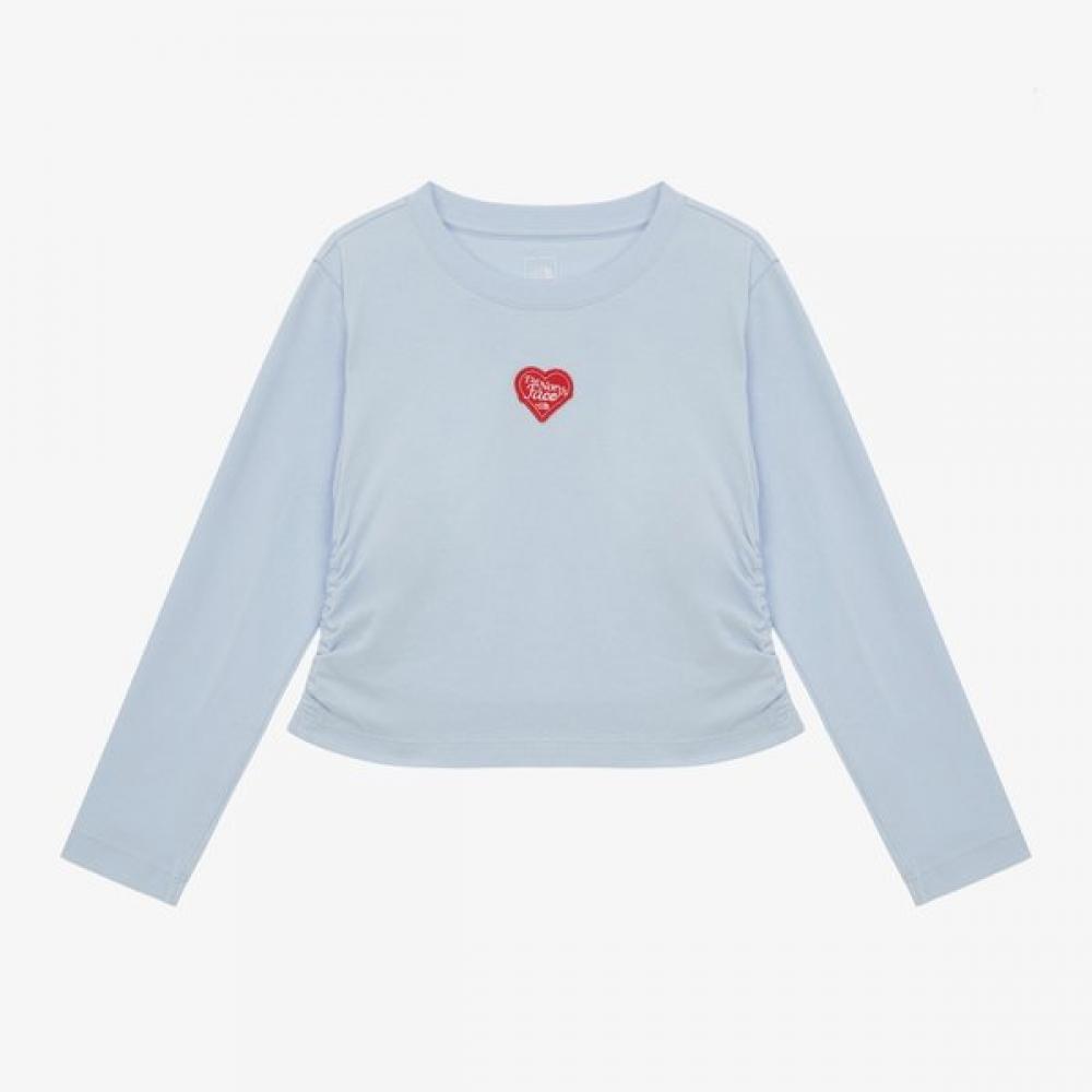 The North Face Girls Long Sleeve Tee Sky Blue Nt7tr54u SKY BLUE/150