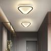 Modern Black Round LED Ceiling Light for Hallways