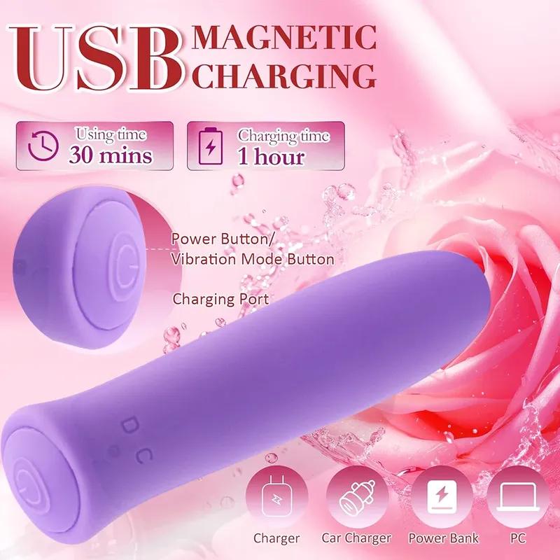 Mini Bullet G Spot Vibrator Powerful Vagin Massager Female Dildo Clitoris Nipples Stimulator Maturbator Adult Erotic Toys Women