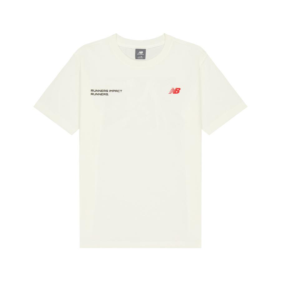 New Balance T Shirt Men s Ivory White NEF29291-IV L