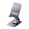 Rotatable Metal Phone & iPad Holder for Desktop - Portable, Folding, and Perfect for Live Videos