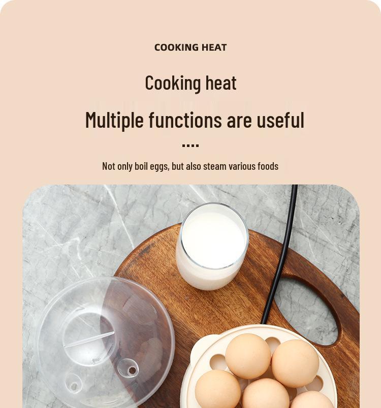 Stainless Steel Double-Layer Egg Steamer: Automatic Mini Breakfast Cooker