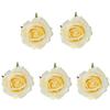 5Pcs Lifelike Artificial Rose Flower DIY 7cm Artificial Flower Fake Flowers for Wedding Garden Festival Party Wreath Headdress