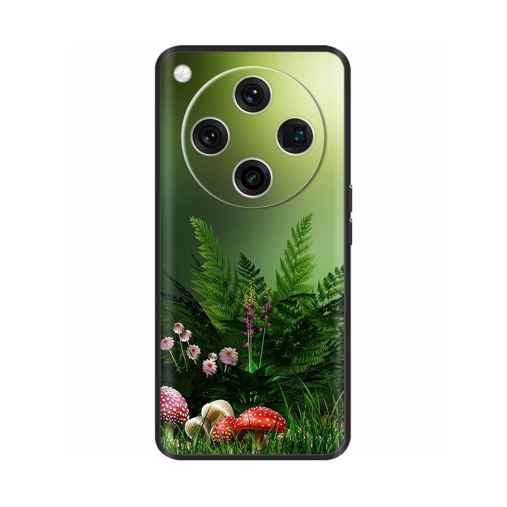 Painted Cover For Oppo Find X8 Pro Soft Black Silicon Back Cover Cases For Oppo Find X8 Findx8 Pro Shockproof Shell Cases Bumper