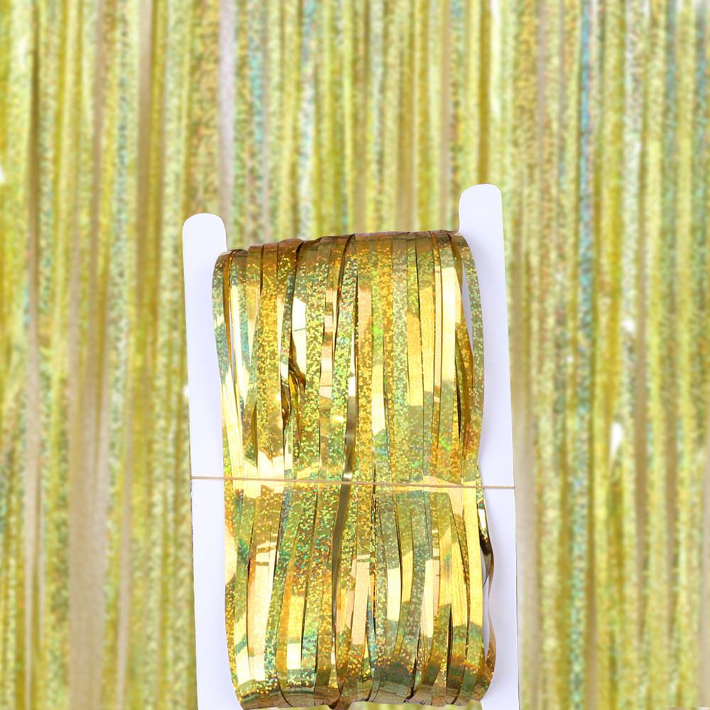 Metallic 1x3m Gorgeous Rain Curtain For Birthday Parties And Holiday Gatherings