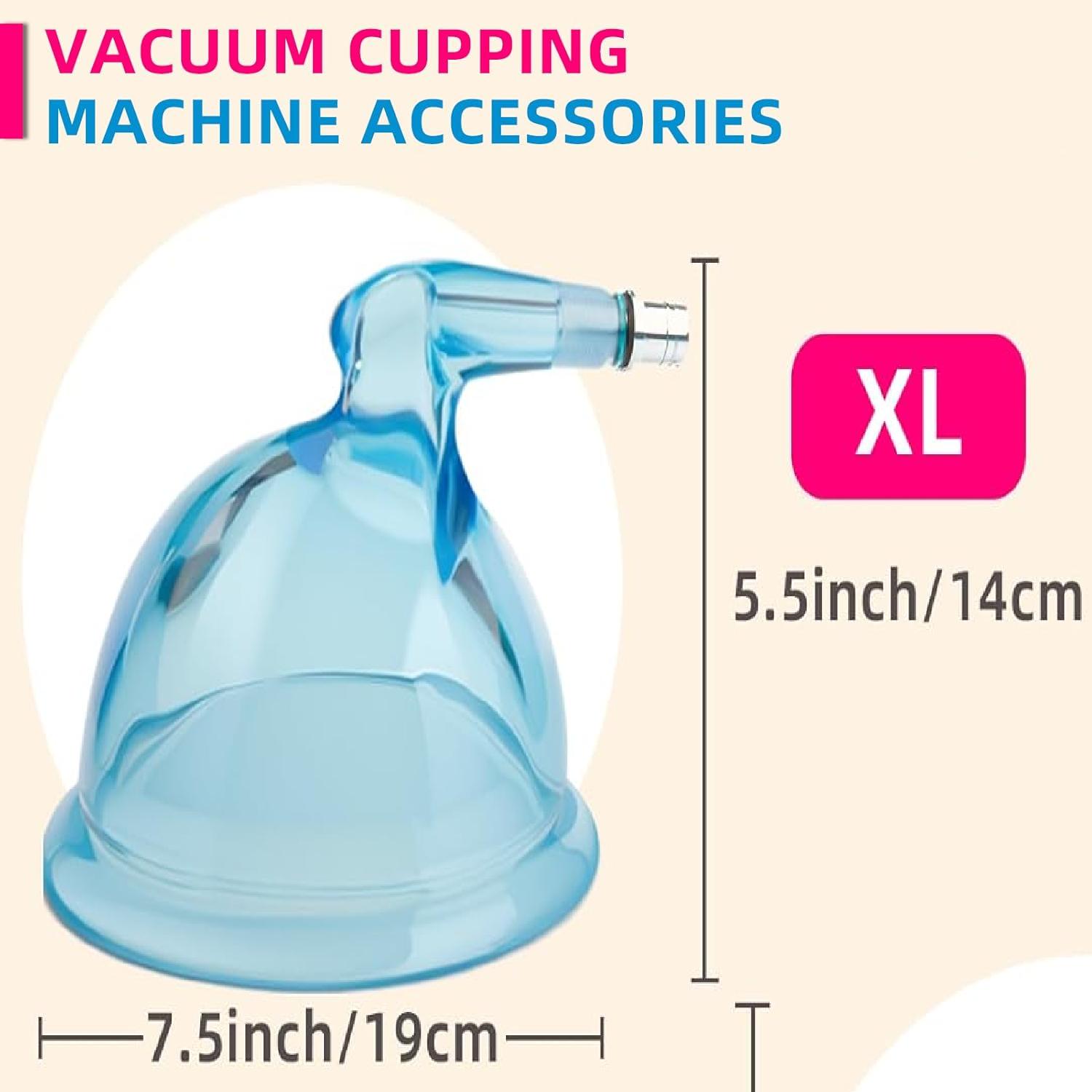 

1 пара сідничних присосок зі шлангом типу Y для бразильської вакуумної підтяжки сідниць і колумбійської вакуумної терапії ButtLift XL