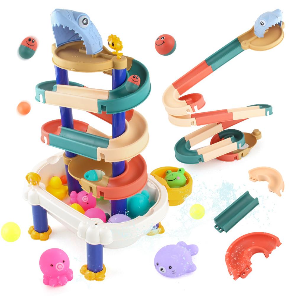 Run Maze Ball Track Building Blocks Funnel Slide Assemble Bricks Tools For Babywashing