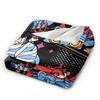 Soft Blanket Picnic Halloween Derpy Tiger Throw Blanket  Flannel Bedspread For Living Room Novelty Sofa Bed Cover