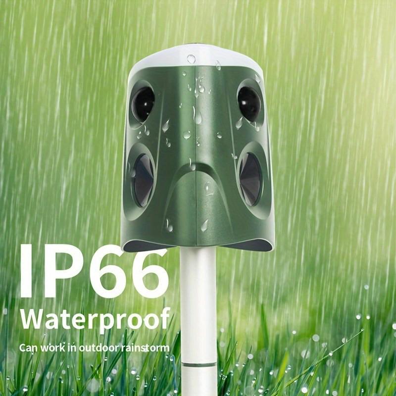 Waterproof 360° Infrared Animal Repellent and Outdoor Alarm for Birds and Rodents