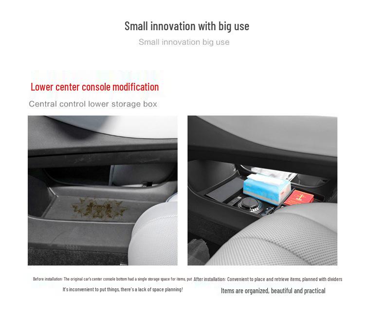 Zhijie S7 Mittelkonsole Unteres Ablagefach Organizer