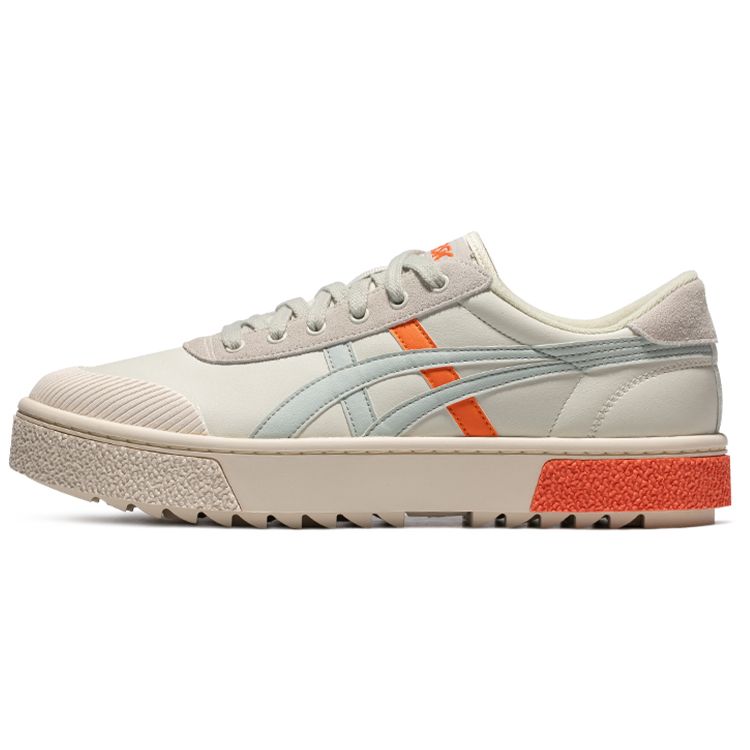 Asics Gel-Court Trail Retro Versatile Casual Color-Block Low-Top Sneakers Unisex Sneakers Light-Blue Orange 1203A129-301