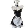 Sexy Lingerie Sexy Cute Maid Steel Tray Gathers Hot Cos Maid Uniform Seduction Fun Suit