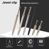 Gems Pick-up Tool Universal Ergonomic Metal Prong Holder Grabber Catcher for Jewels