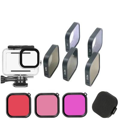 Para GoPro Hero 13 12 Filtro ND 8 ND16 ND32 CPL Filtro de Lente Protector para GoPro 11/10 ND Conjunto de Filtros para Cámara de Acción Accesorios