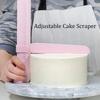 Convenient Adjustable Fondant Spatulas, Cake Edge Smoother, Cream Decorating DIY Bakeware, Kitchen Cake Tool, Tableware